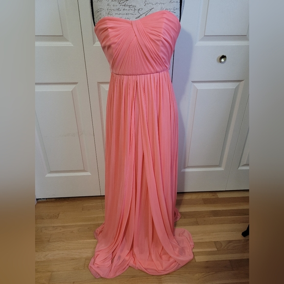 David's Bridal Coral Convertible Dress Size 4 - Picture 1 of 6